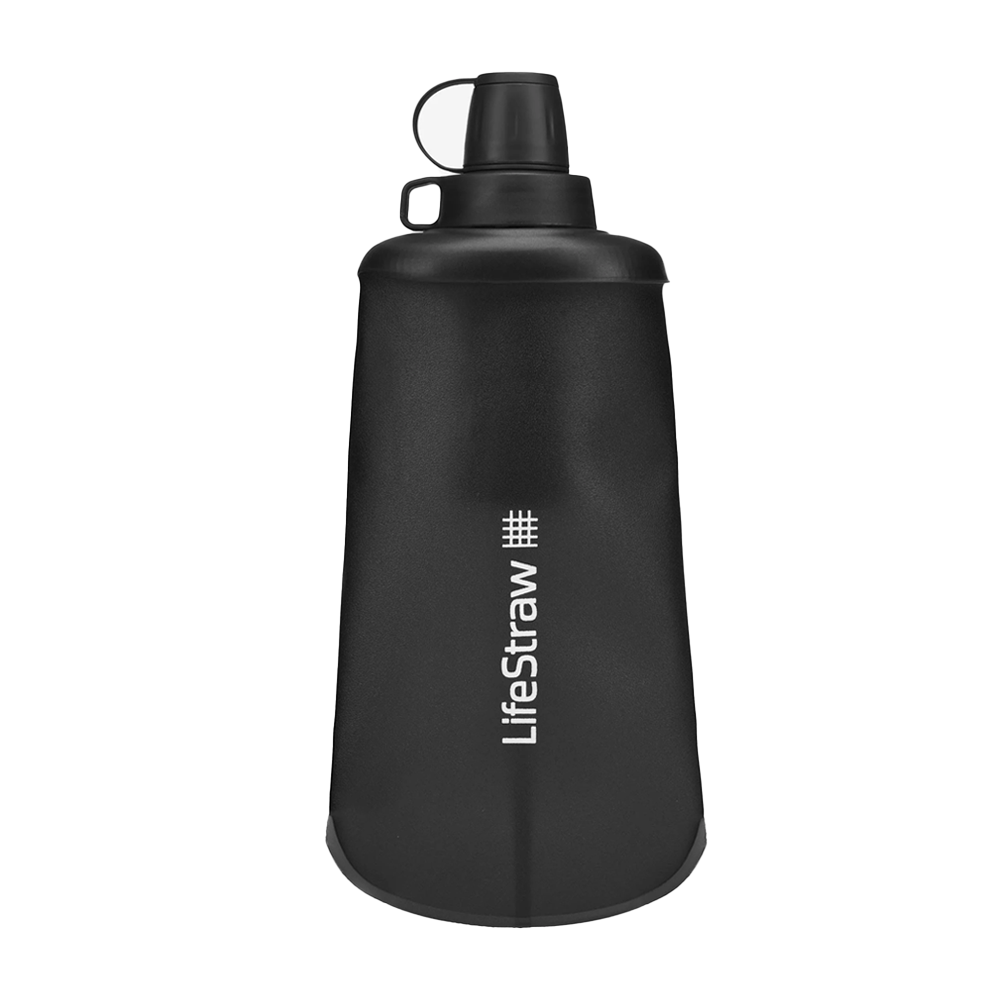 LifeStraw Peak Series Borraccia Pieghevole a Compressione 650ml Dark Mountain Gray