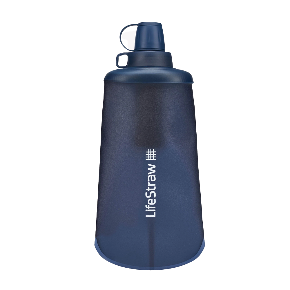 LifeStraw Peak Series Borraccia Pieghevole a Compressione 650ml Mountain Blue