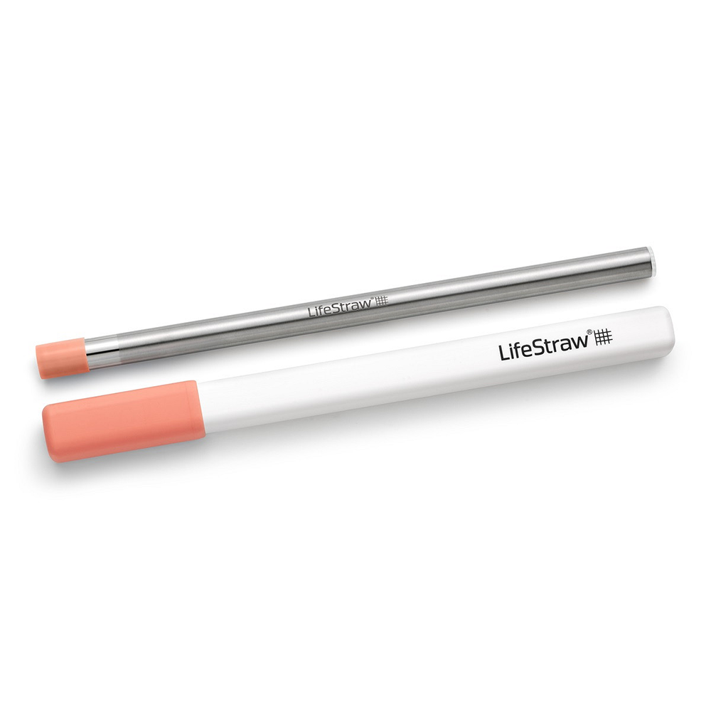 Filtro a cannuccia LifeStraw Sip in acciaio inox - Rosa albicocca