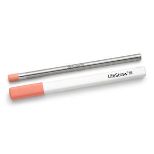 Filtro a cannuccia LifeStraw Sip in acciaio inox - Rosa albicocca