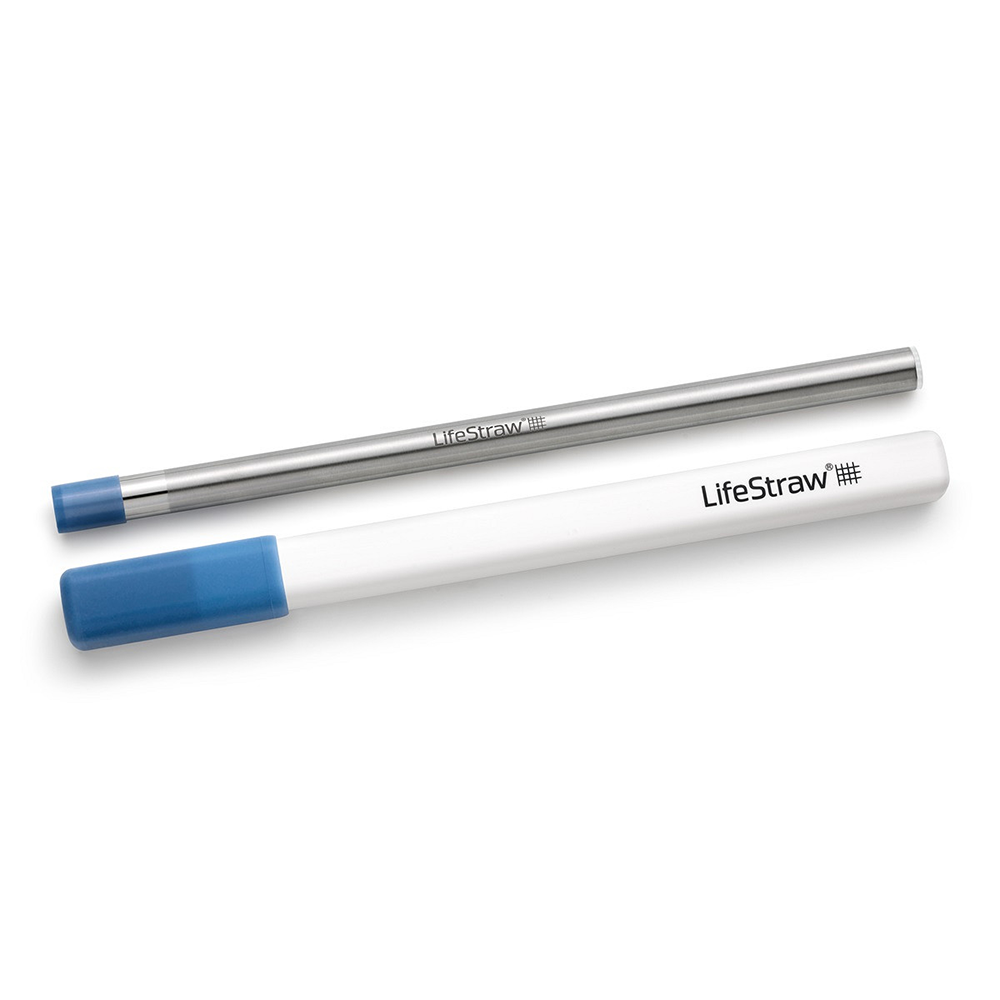 Filtro a cannuccia LifeStraw Sip in acciaio inox - Blu tempestoso