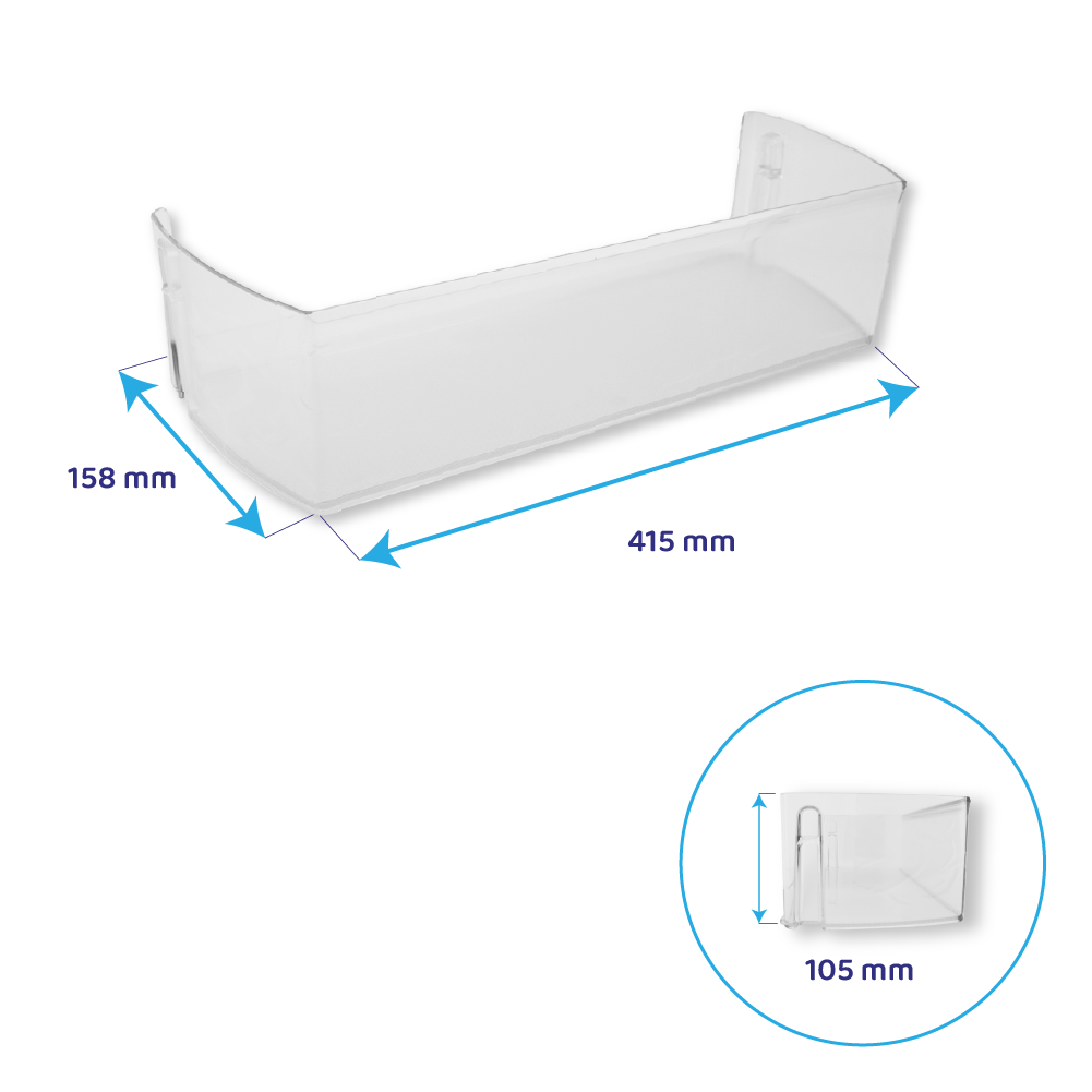 LG Balconcino portabottiglie 415x158x105mm MAN64889901