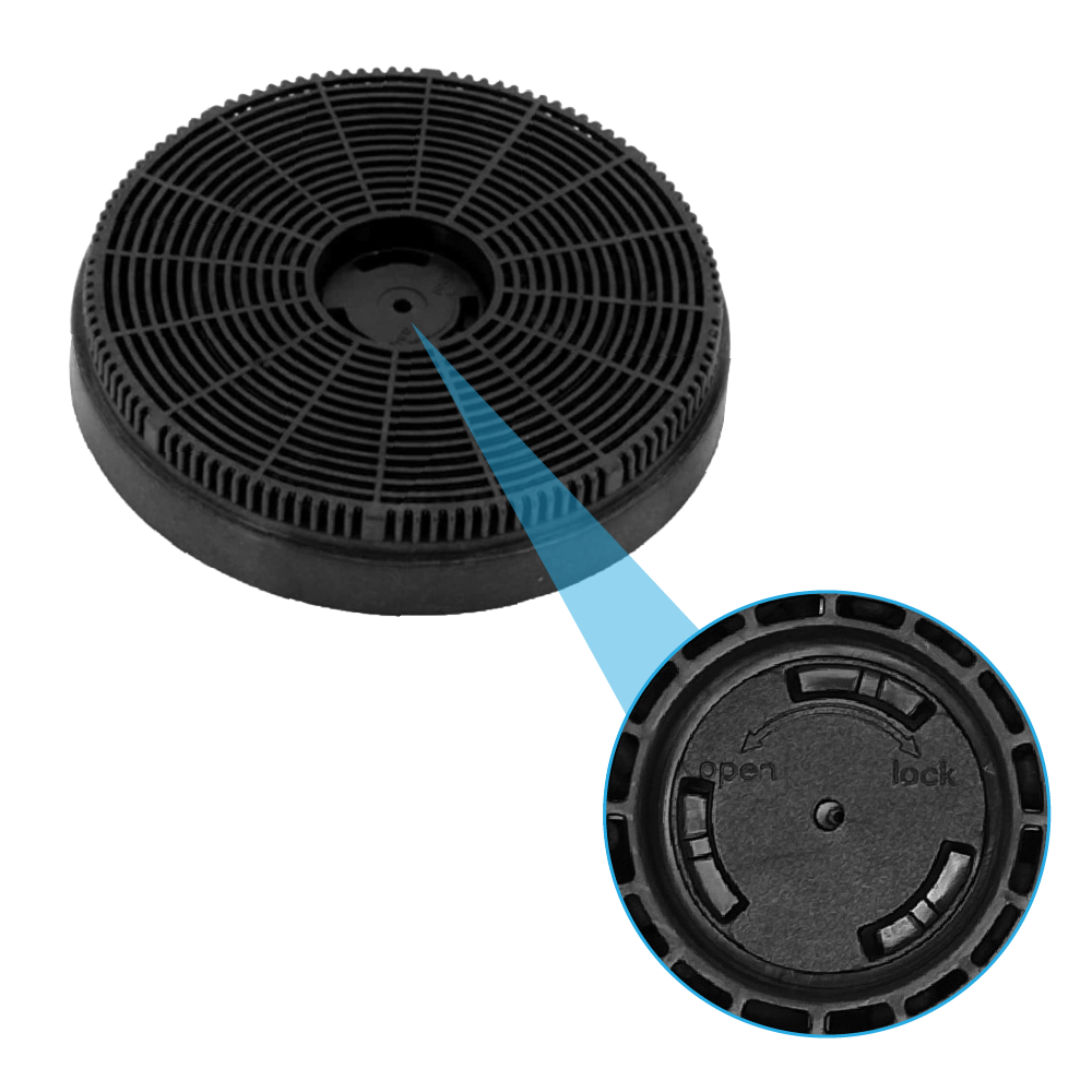 LG Filtro a carboni attivi (2 pz.) HCEZ2426S / HCEZ2428B / HCEZ3626S / 12173000001200