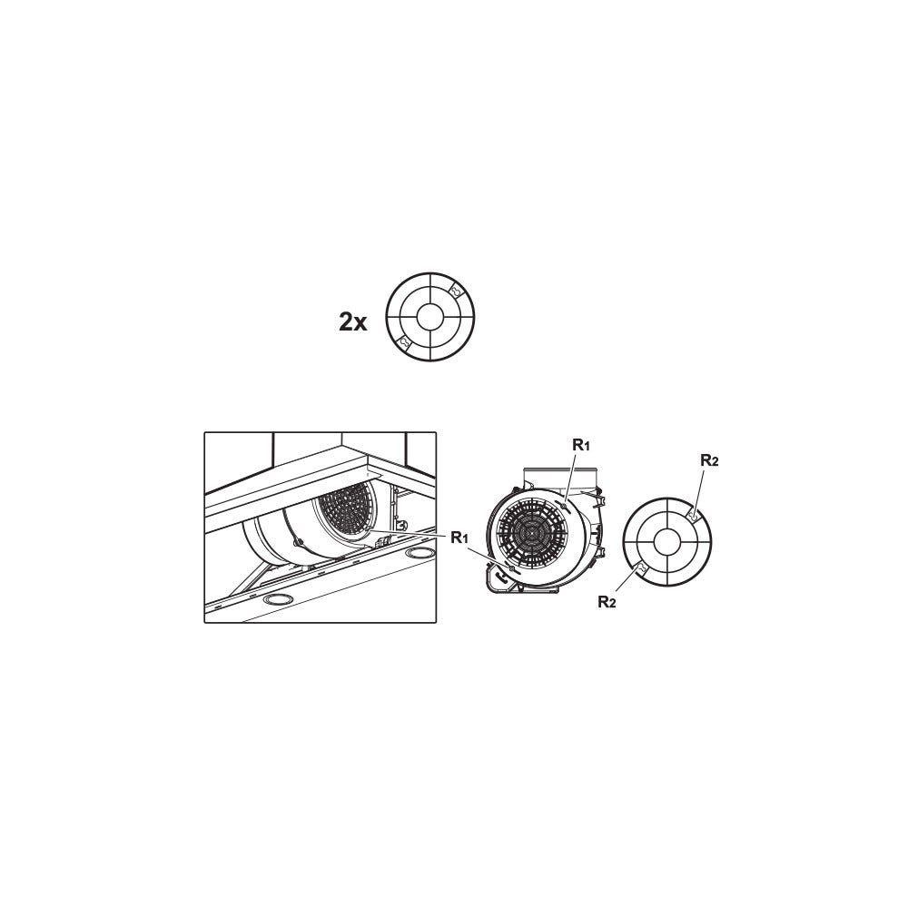 Juno Filtro a carboni attivi (2 pz.) per JFC60131