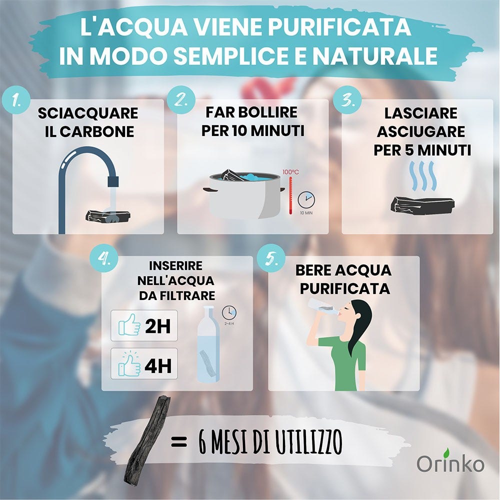 Orinko Bastoncini di autentico carbone Binchotan giapponese biologico di Kishu (150 g)