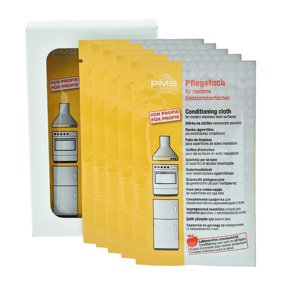 Panni per la cura dell'acciaio inossidabile (5 pz.)