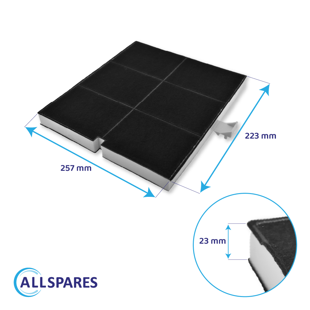 Filtro a carboni attivi compatibile con 00361047 / DHZ5136 / Z5117X1 / LZ52050