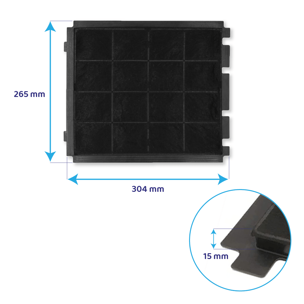 Filtro a carboni attivi compatibile con Airforce AFFCA267 / AFCFCA267