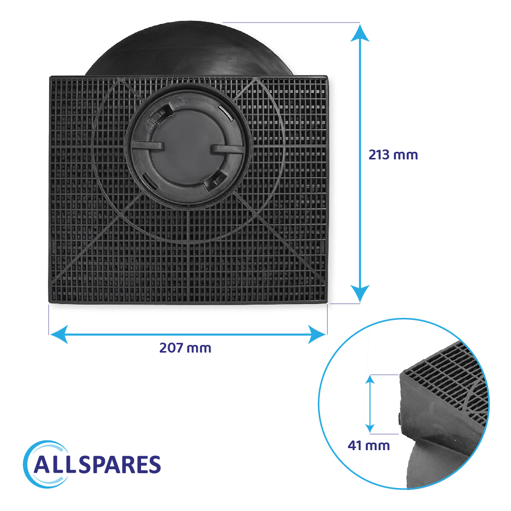 Filtro a carboni attivi compatibile con Whirlpool Tipo 303 / CHF303/1