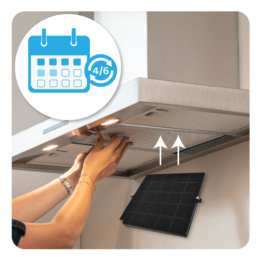 Filtro a carboni attivi compatibile con Elica Cloud Nine / CFC0010590 / ModF16CS