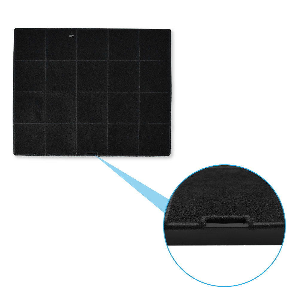 Filtro a carboni attivi (2 pz.) compatibile con Tecnowind KA12340 / KA12440 / KA138 / ACK00207