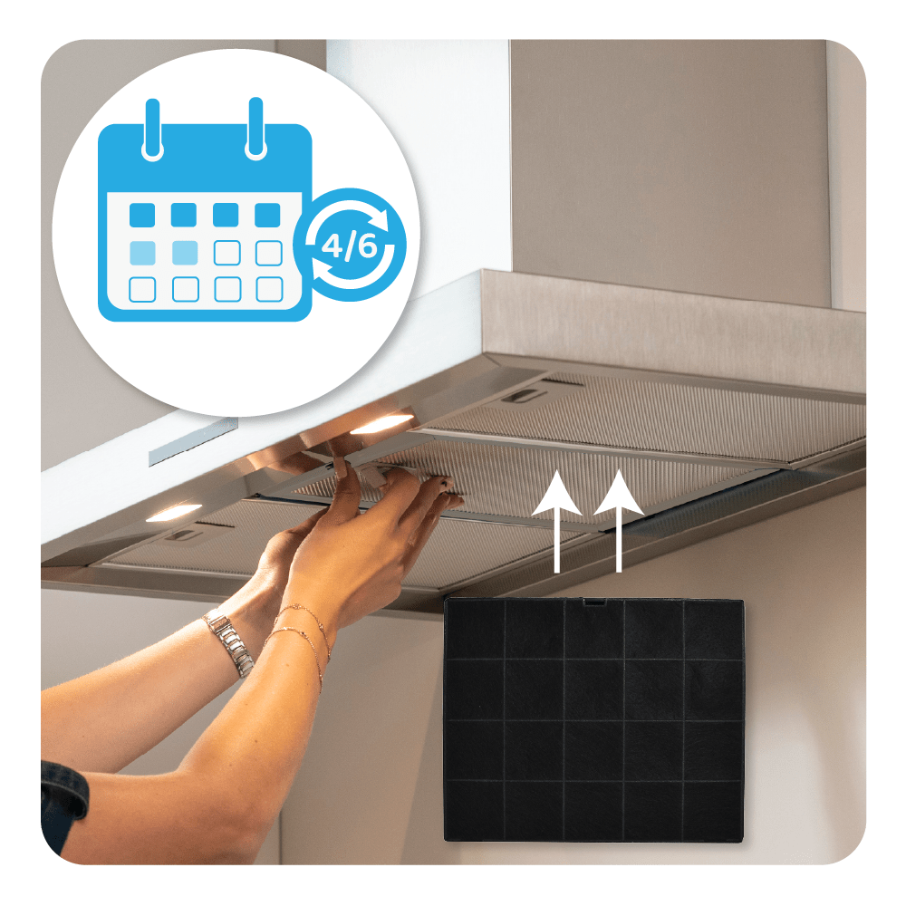 Filtro a carboni attivi (2 pz.) compatibile con Electrolux 9029798767 / ECFB01