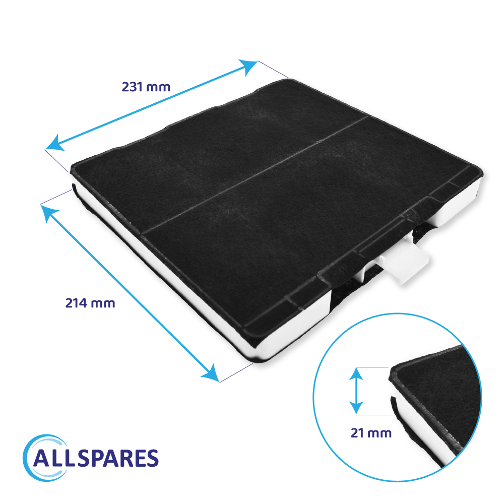 Filtro a carboni attivi compatibile con Viva VVA62E450 / VVA66E652 / VVA92E452