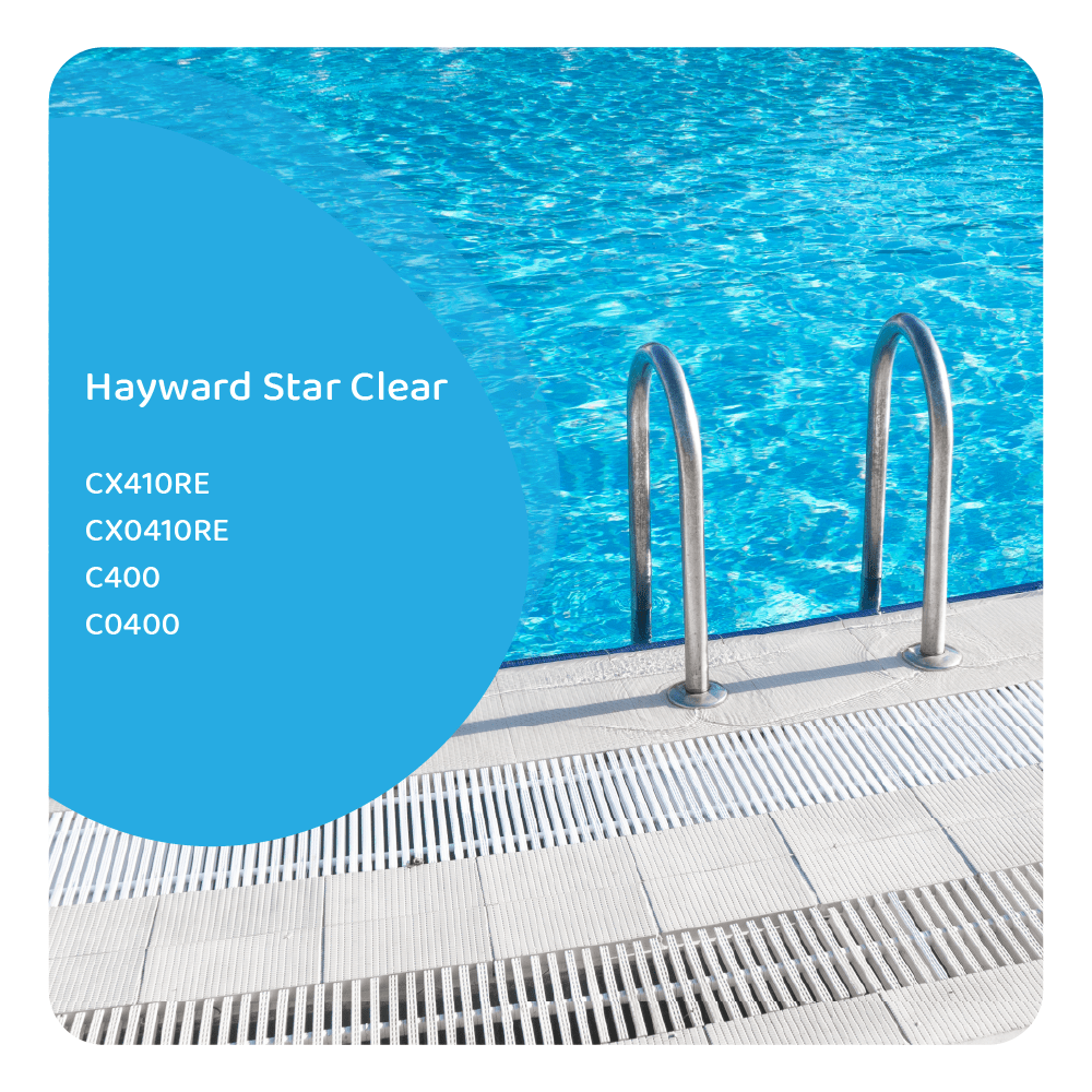 Filtro a cartuccia per piscina compatibile con Hayward StarClear CX410RE / CX0410RE / C400 / C0400