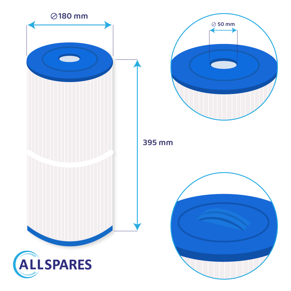 Filtro a cartuccia per piscina compatibile con Weltico C3 / 62613