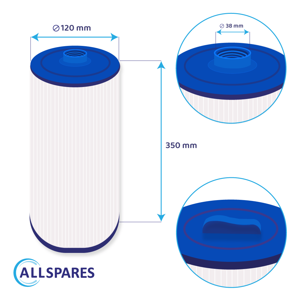 Filtro a cartuccia per minipiscina compatibile con PWW50L / 4CH-949 / 40508 / SC757
