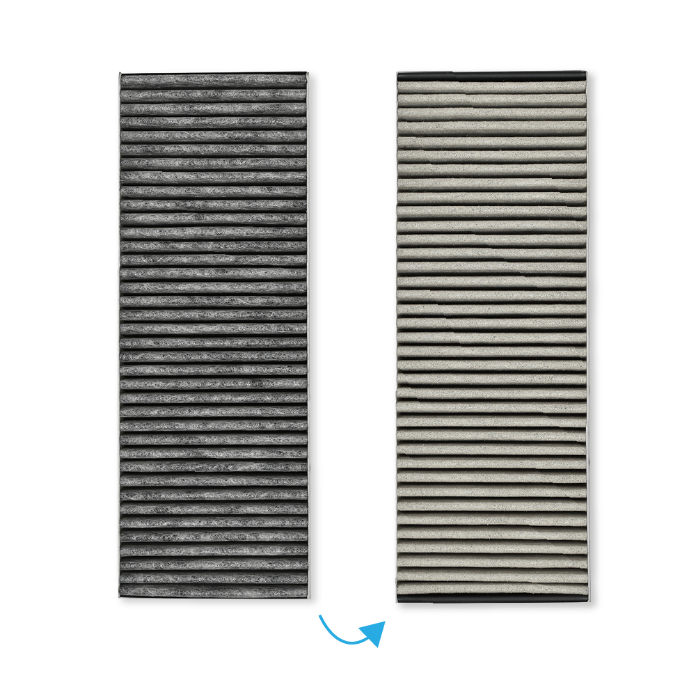 Filtro a carboni attivi (2 pz.) compatibile con Bora Basic / BHU / BIU / BFIU / GP4 (anti-odore di pesce)