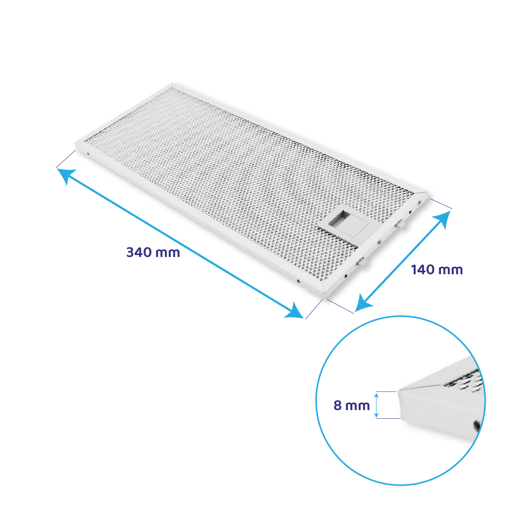 Siemens Filtro metallico antigrasso 340x140mm 11022471
