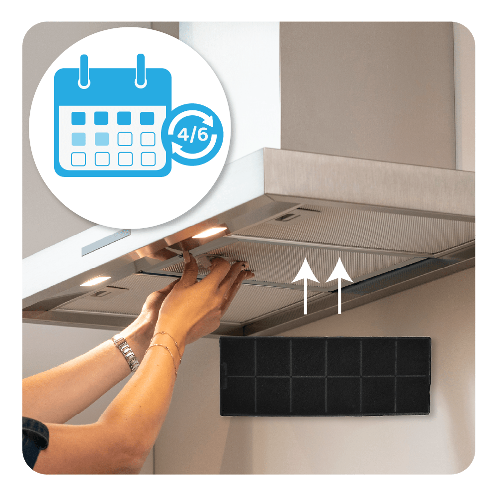 Filtro a carboni attivi (2 pz.) compatibile con Elitair EIC40 / EIM90