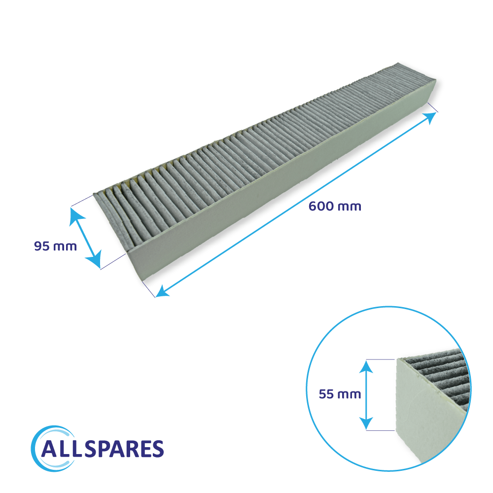 Filtro a carboni attivi compatibile con Gaggenau CleanAir CA282110 / 17000822