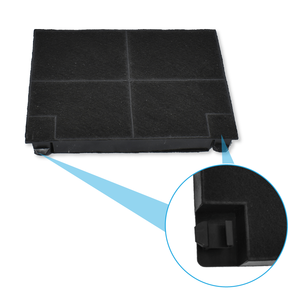 Filtro a carboni attivi (2 pz.) compatibile con Zanker KRP60... / ZKP6010...