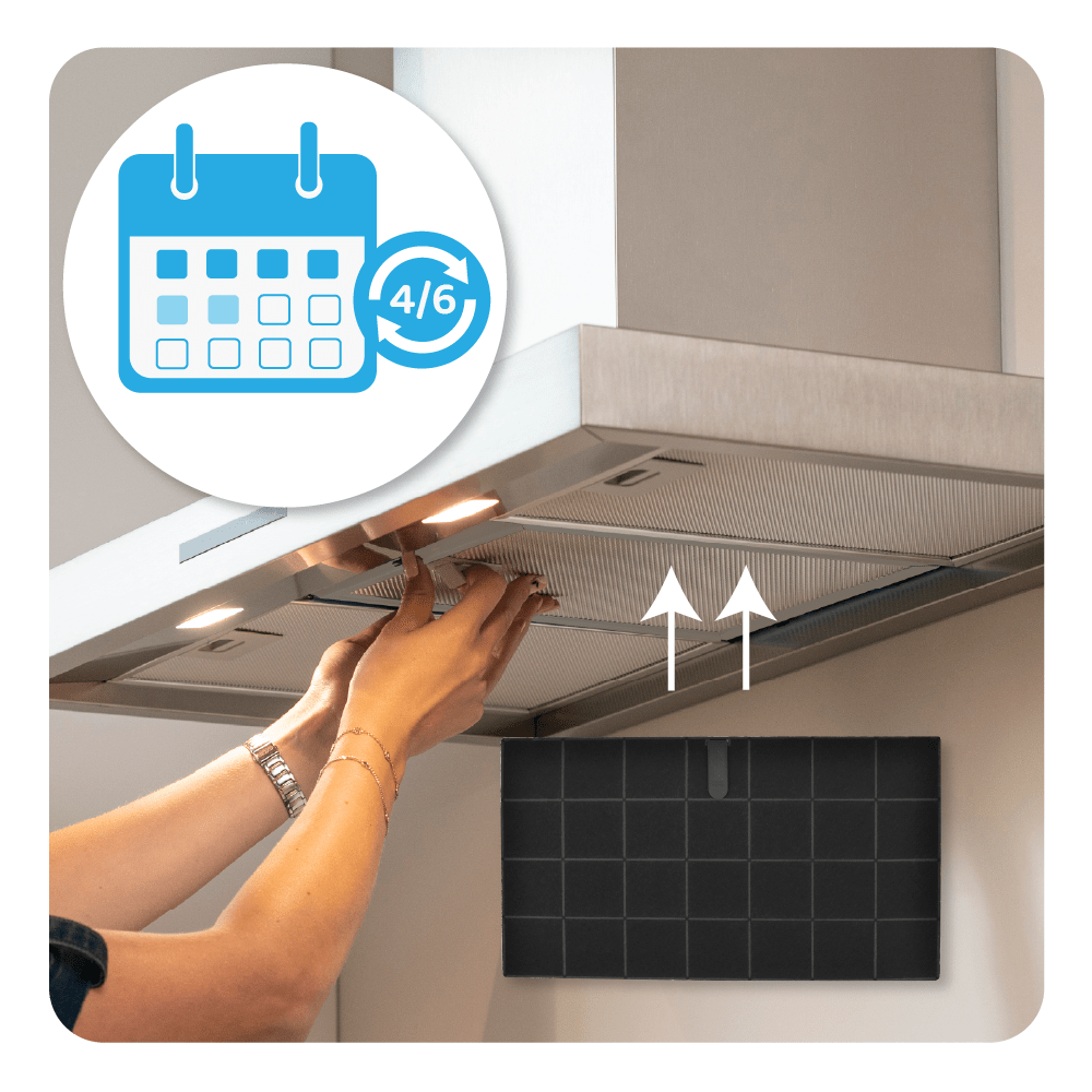 Filtro a carboni attivi compatibile con AFFCAF25-27 / AMC058