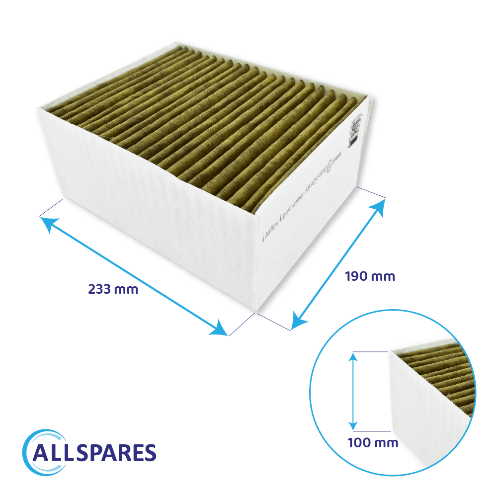 Filtro a carboni attivi CleanAir Plus compatibile con Neff 11033934 / 11017314