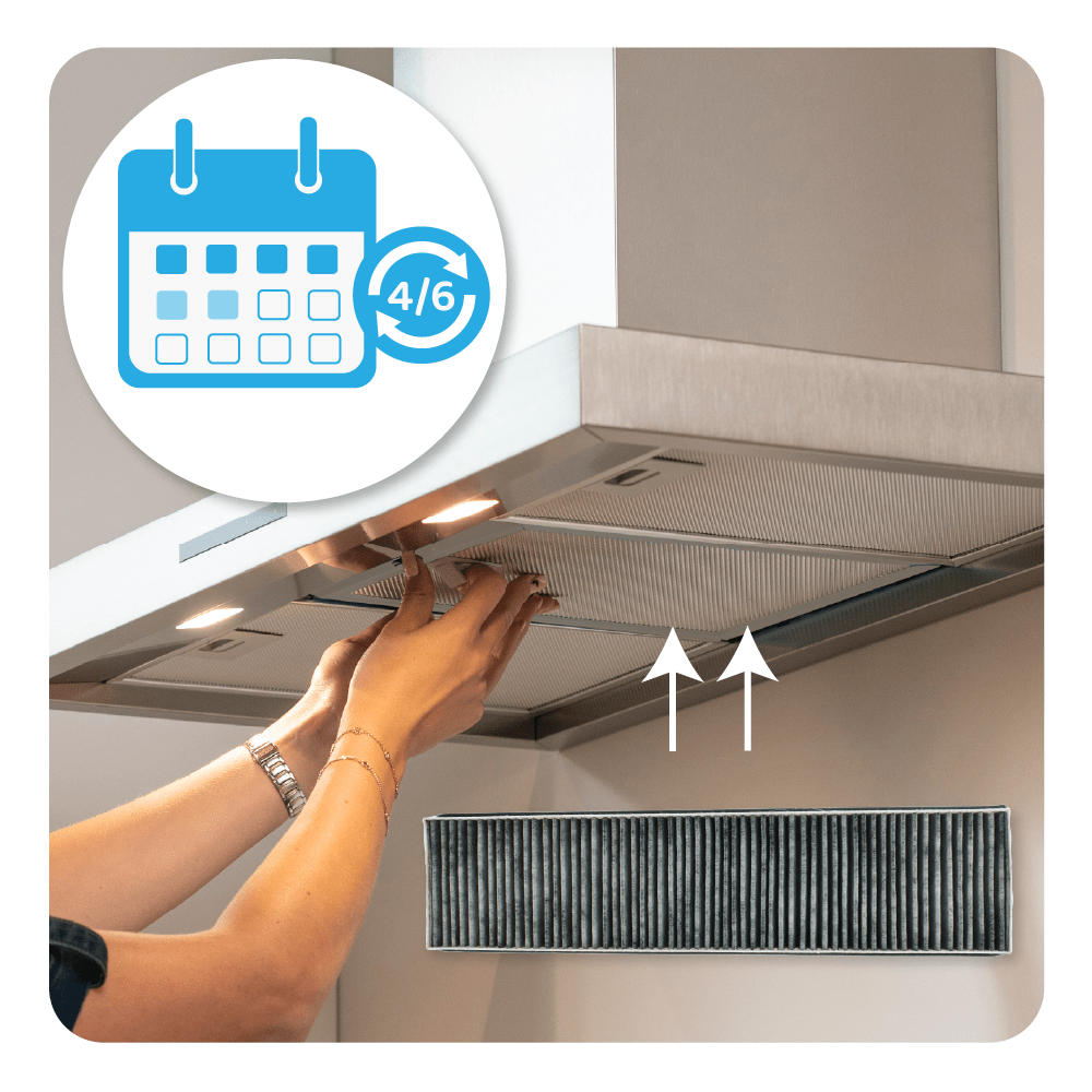 Filtro a carboni attivi compatibile con Miele DKF13-P / 6485741