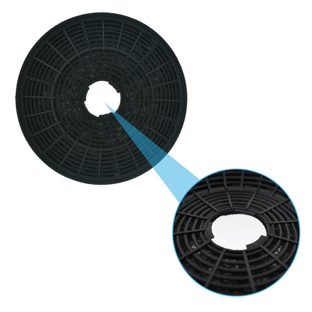 Filtro a carboni attivi (2 pz.) compatibile con Grundig GDK59000 / KF971100007