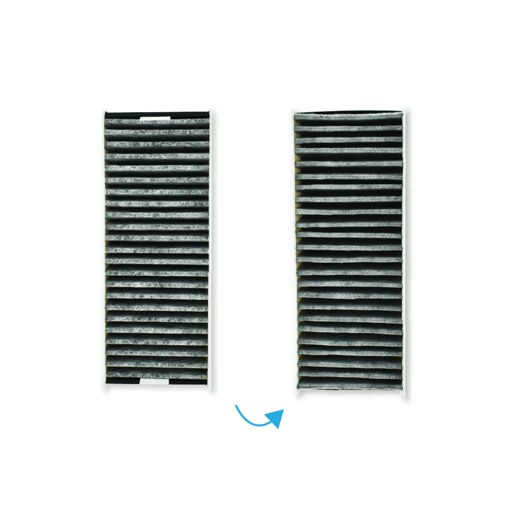 Set di filtri al carbone attivo CleanAir compatibile con Constructa 17007113 / Z821UD0 di AllSpares per piani cottura con cappa aspirante