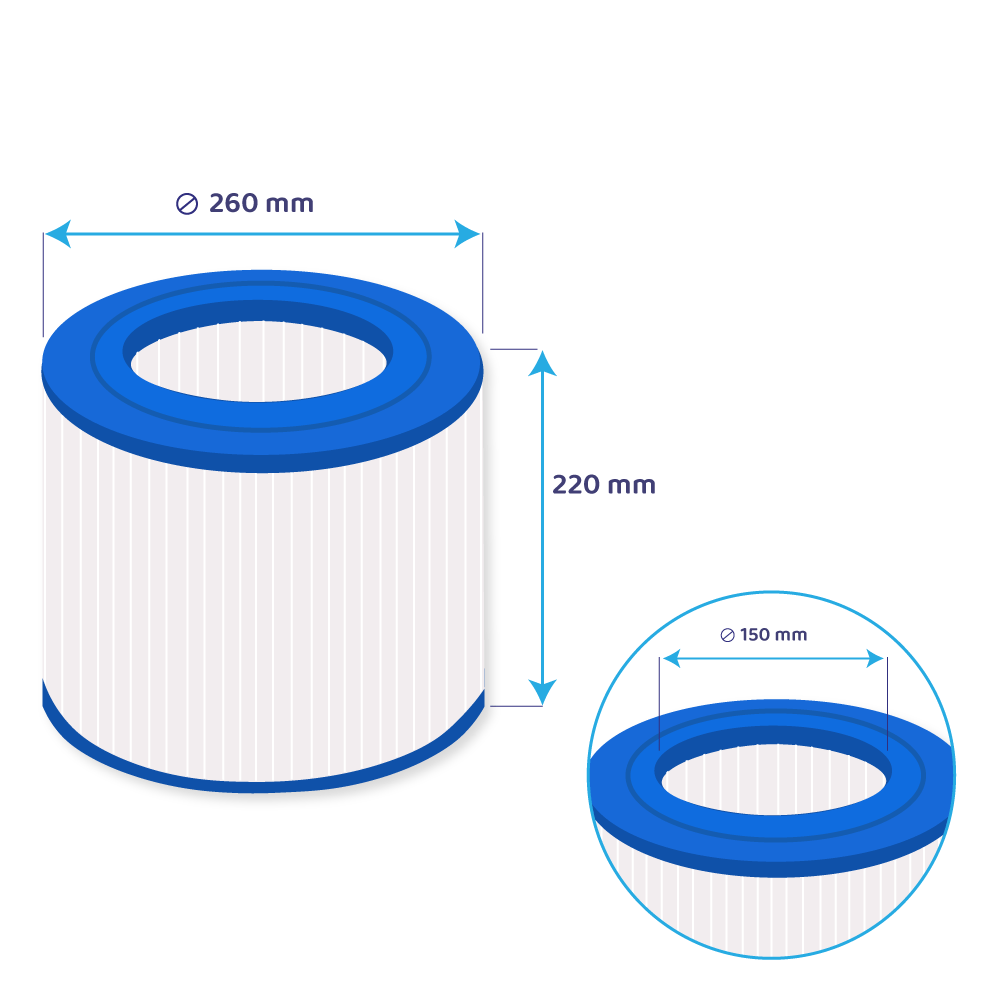 Filtro a cartuccia per minipiscina Watkins Limelight / SC788 / 10501 / C-9405