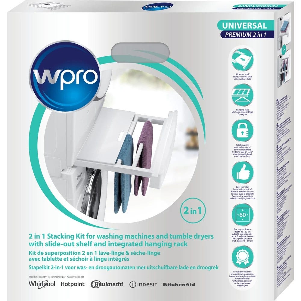 WPRO Kit sovrapposizione con cassetto estraibile SKP101