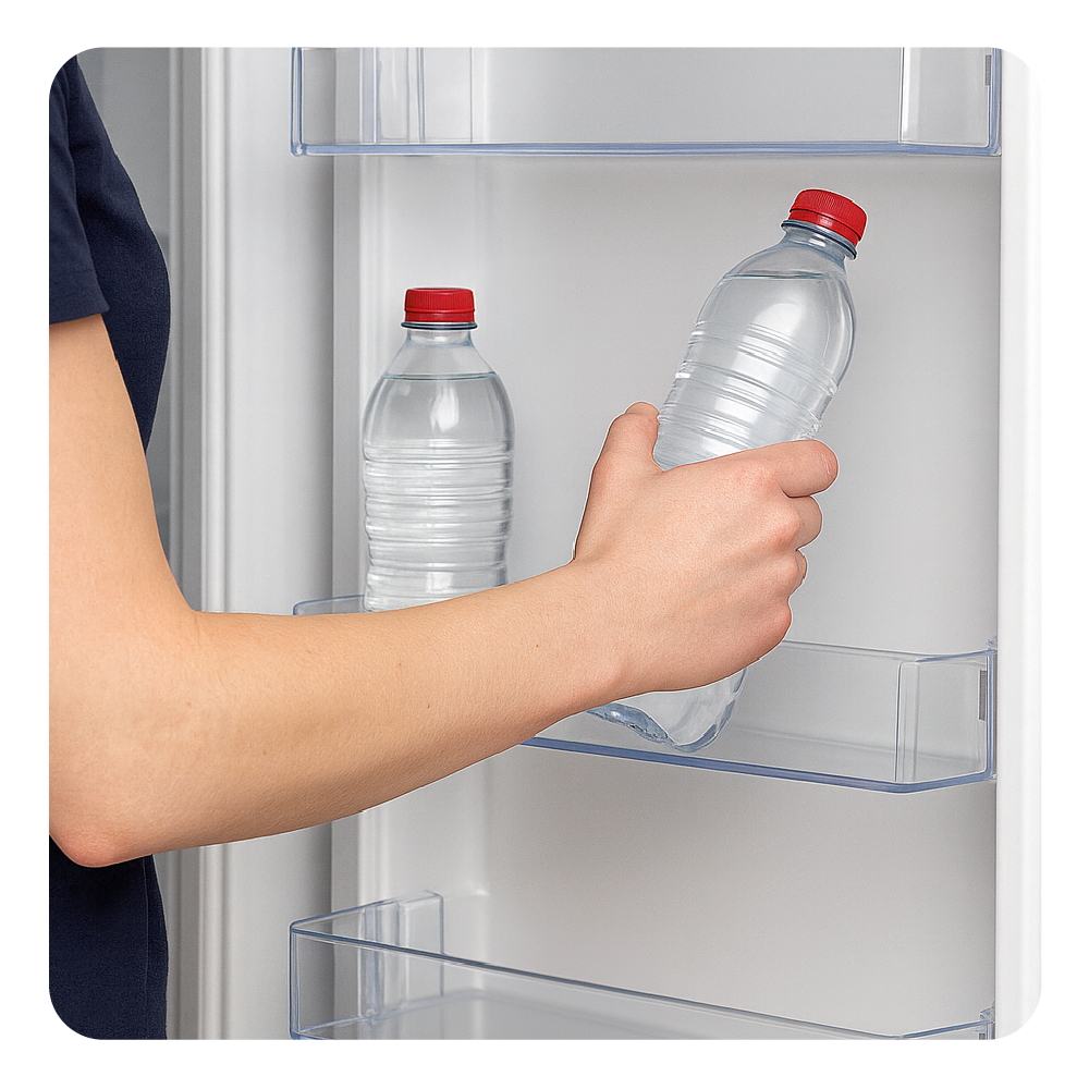 Balconcino portabottiglie frigorifero ETNA 440x103mm 46303