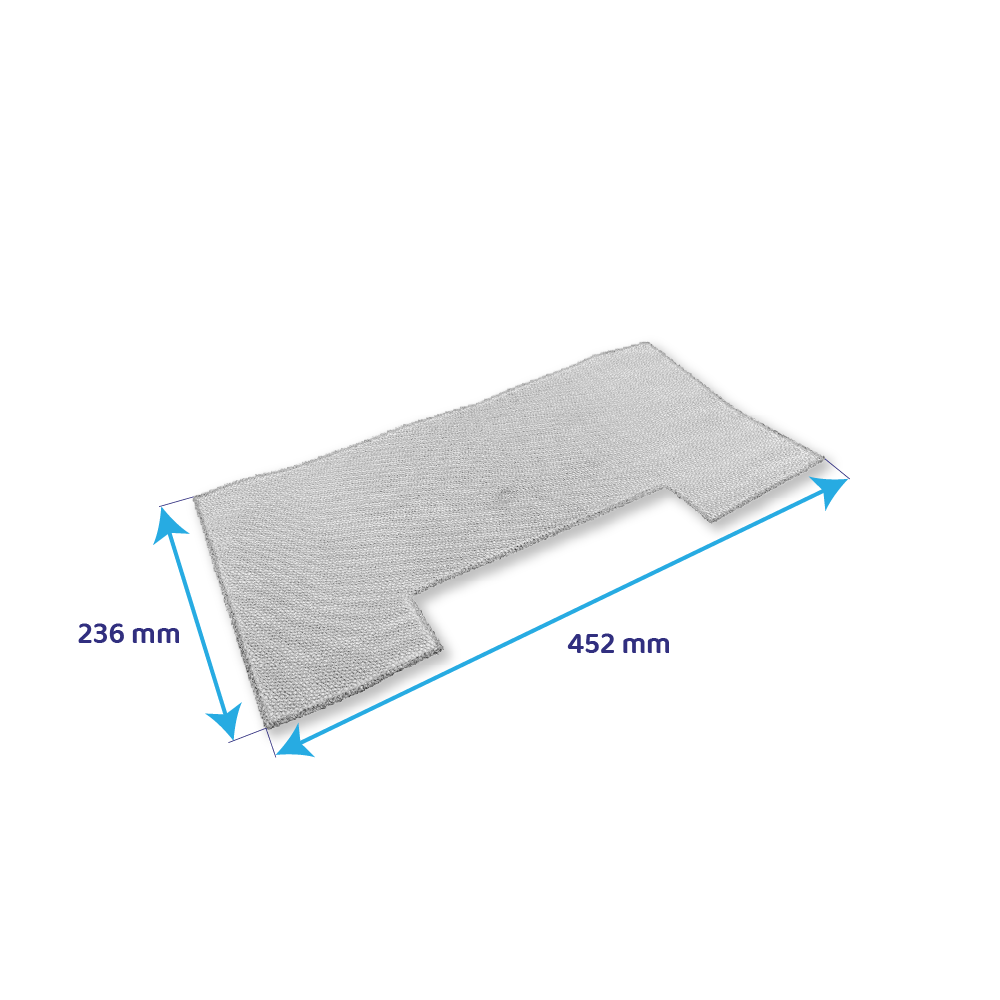 Filtre metallico 452x236 compatibile con Turboair 1010LZ / PUGLIA / EX78R