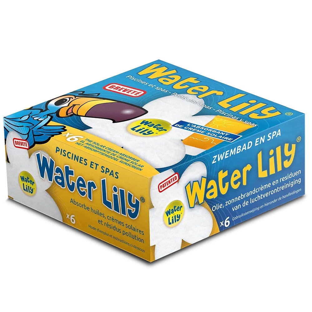 Toucan Water Lily Purificatore d'acqua per piscina e Minipiscina (6 pz)