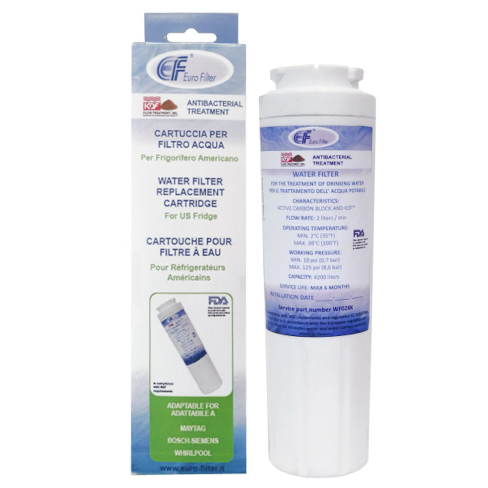 Filtro acqua Eurofilter compatibile con Bosch / Siemens / Whirlpool / Amana / Gaggenau / KitchenAid / Maytag / Candy / Hotpoint Ariston
