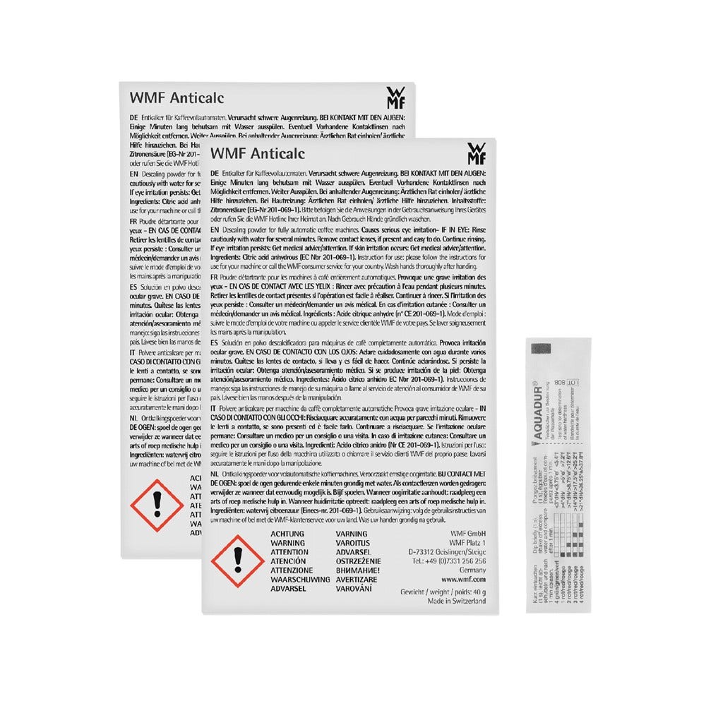 WMF Kit manutenzione Perfection per macchina da caffè - Filtro acqua + Decalcificante + Pastiglie per la pulizia