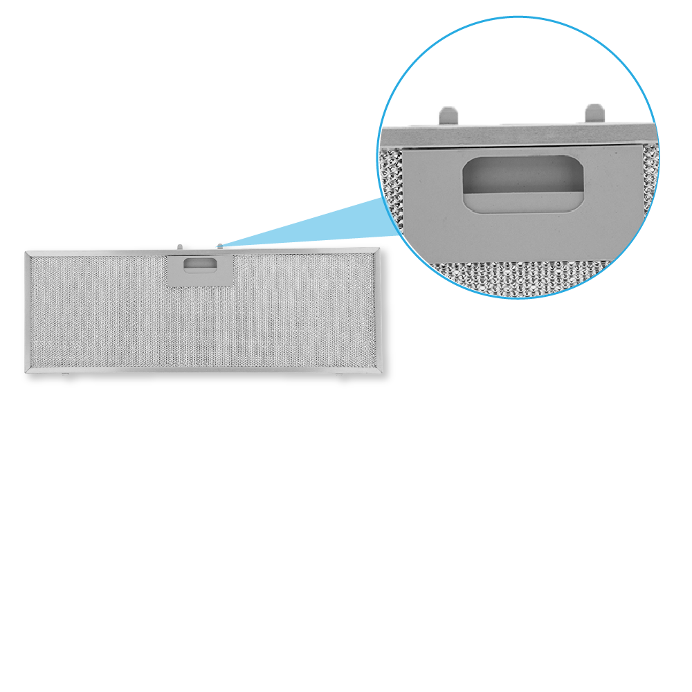 Bosch Filtro metallico antigrasso 456x159mm per DHL575…
