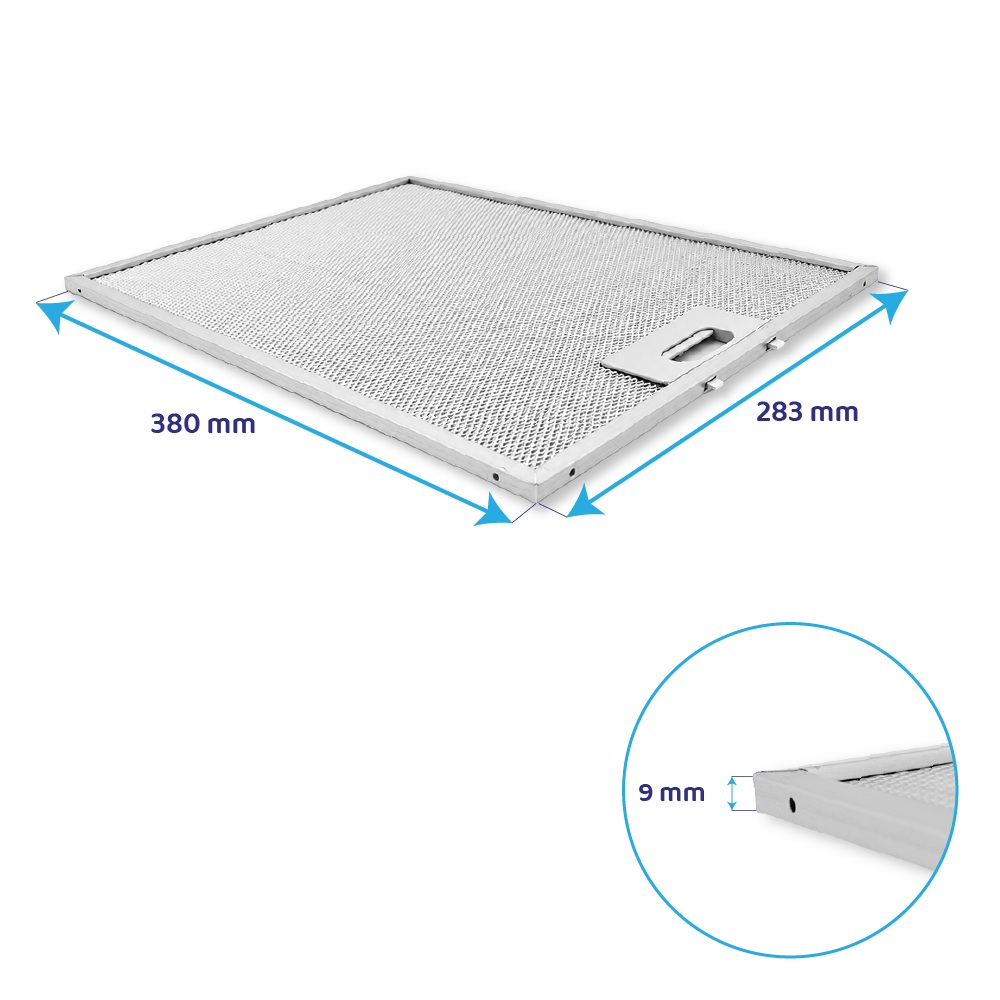 Balay Filtro metallico antigrasso 380x283mm per 3BC162... / 3BH714XP...