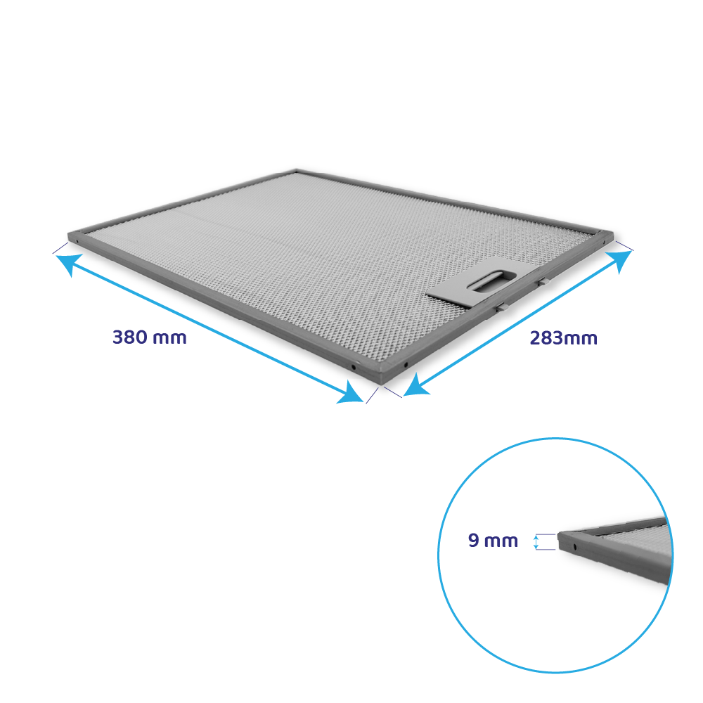 Siemens Filtro metallico antigrasso 380x283mm 422872 / 00422872