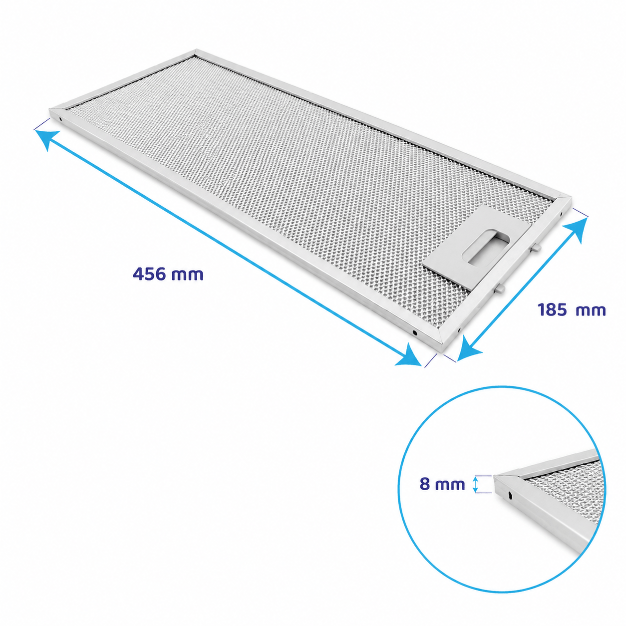 Siemens Filtro metallico antigrasso 456x185mm 00746994