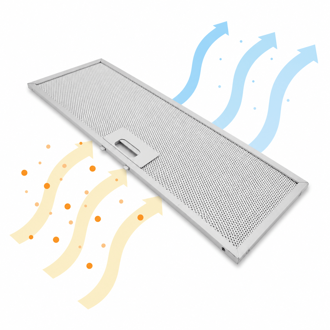 .Filtro metallico antigrasso 459x178mm compatibile con Turboair ALPI GREY... / GF03FC