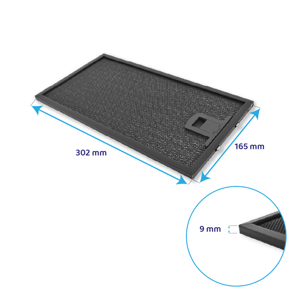 Franke Filtro metallico antigrasso 302x165x9mm 1330298439