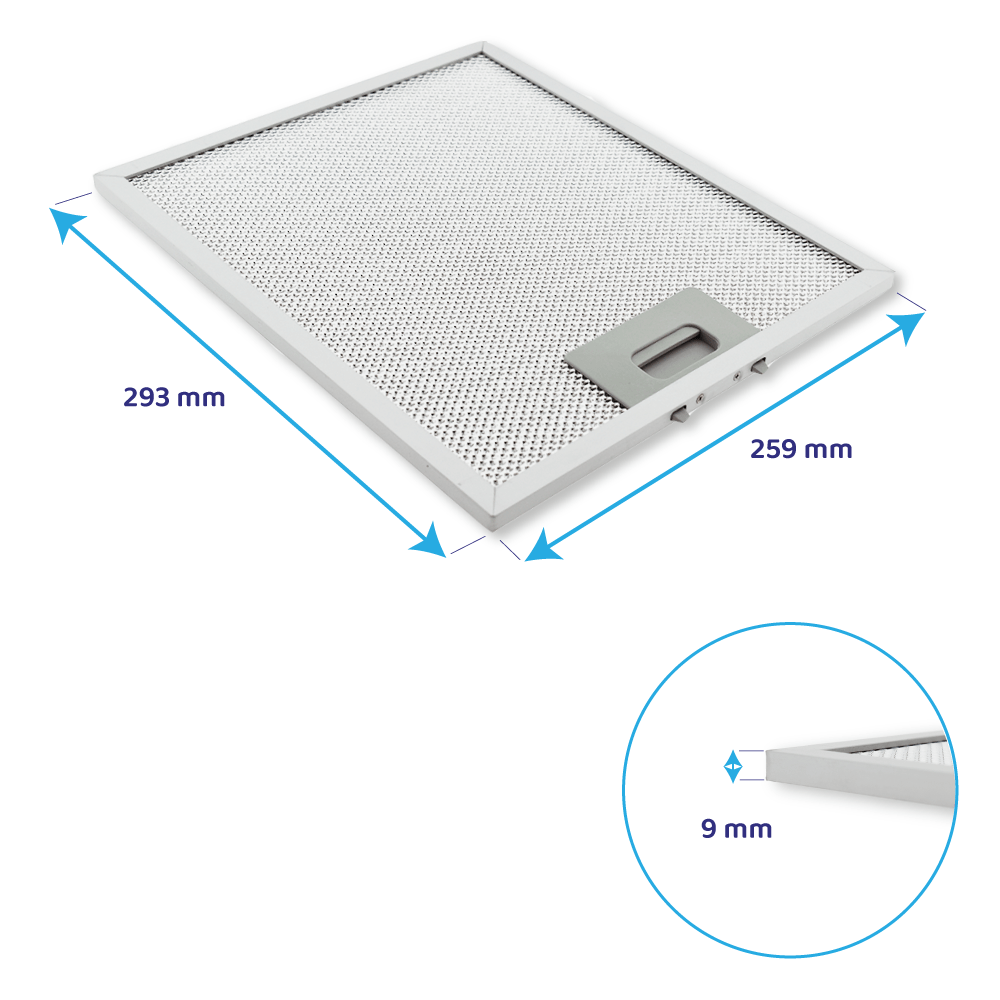 Kit filtro a carboni attivi (4 pz.) + Filtro metallico antigrasso (2 pz.) compatibili con Klarstein Kronleuchter
