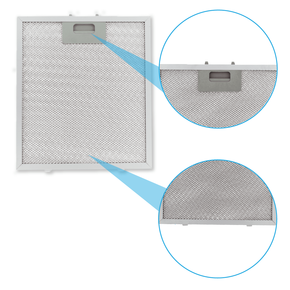 Kit filtro a carboni attivi (4 pz.) + Filtro metallico antigrasso (2 pz.) compatibili con Klarstein Kronleuchter