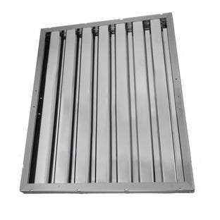 Filtro a labirinto in acciaio inox 450×480×25 mm – anti‑grasso a lamelle per cappa aspirante professionale