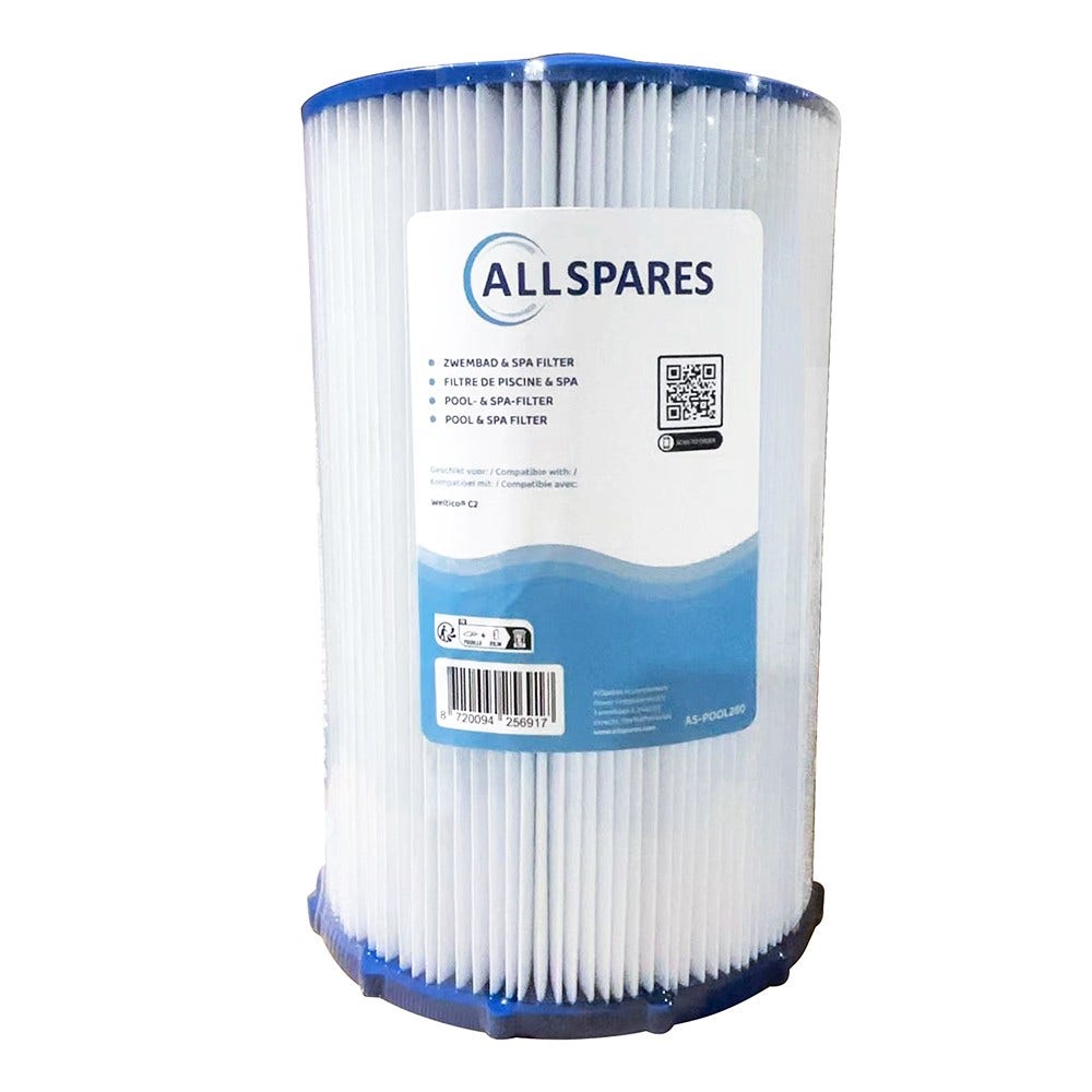 Filtro a cartuccia per piscina compatibile con Weltico C2 / 62612 
