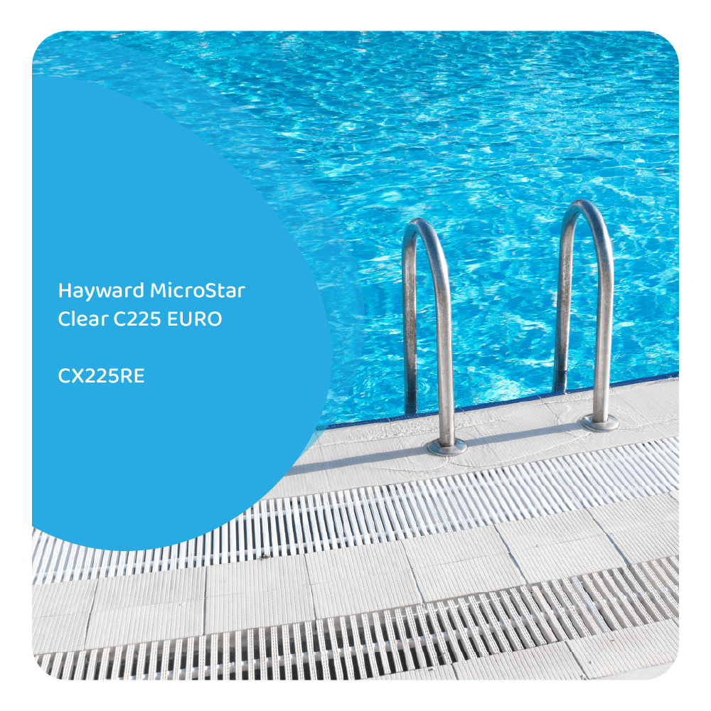 Filtro a cartuccia per piscina compatibile con Hayward MicroStar Clear C225 EURO / CX225RE