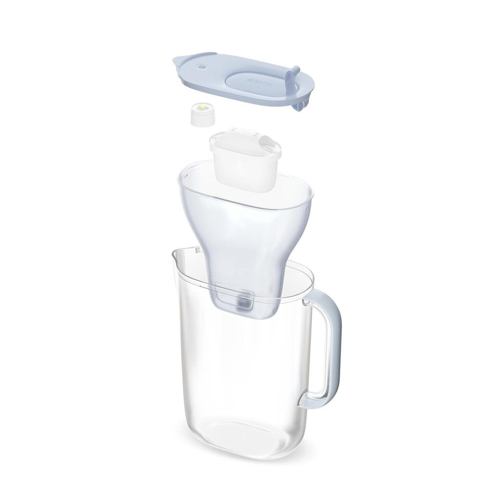 BRITA Caraffa filtrante 2.4L Style Eco Azzurro Polvere + Filtro MAXTRA PRO