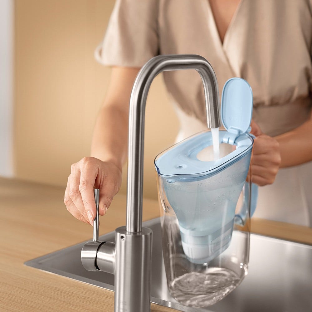 BRITA Caraffa filtrante 2.4L Style Eco Azzurro Polvere + Filtro MAXTRA PRO